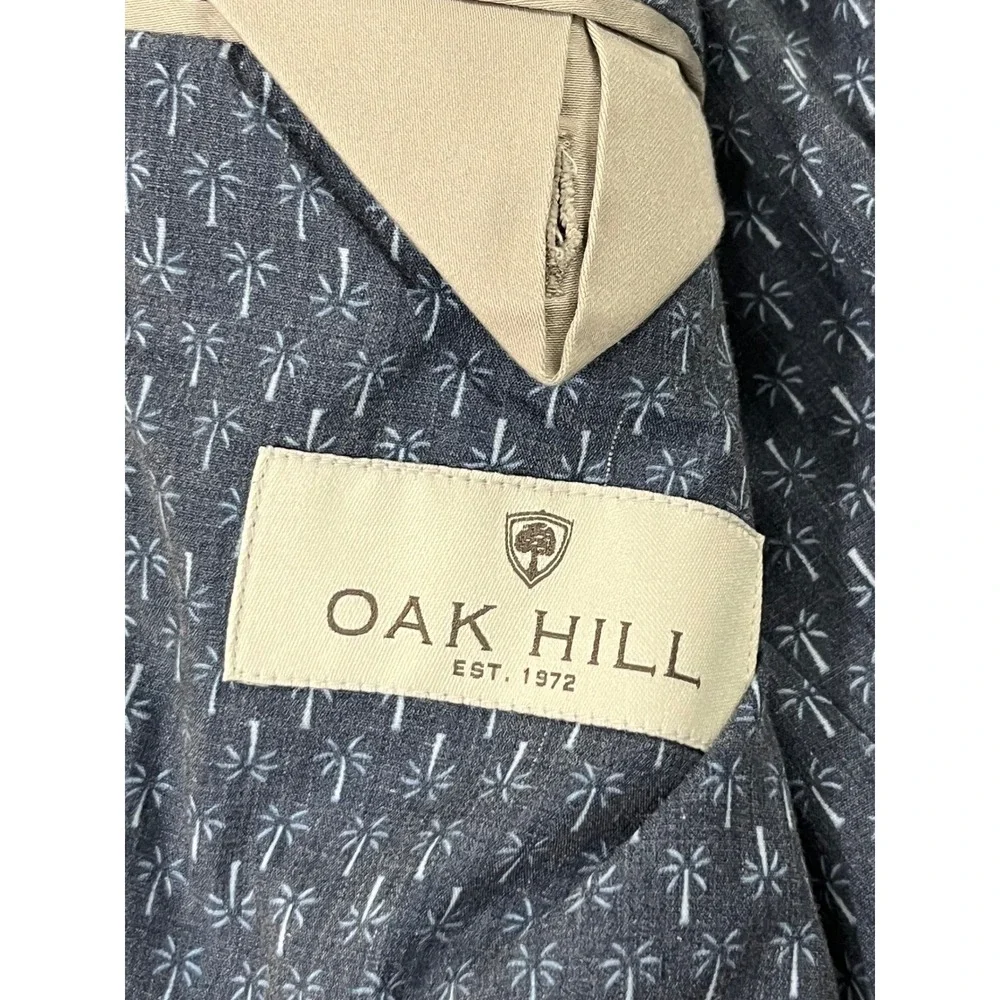 Oak Hill Blazer‎ mens size 2XL Gray Two Button Sport Coat business  classic fit